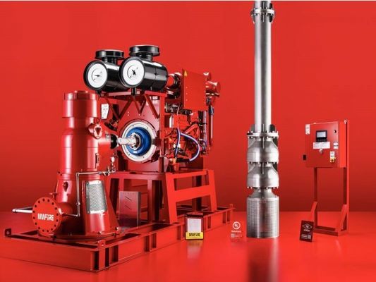 Pompa antincendio a turbina verticale a motore centrifugabile per applicazioni antincendio