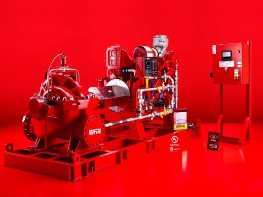 UL FM Motore Diesel Pompa antincendio Set Cassa a divisione orizzontale Pompe antincendio