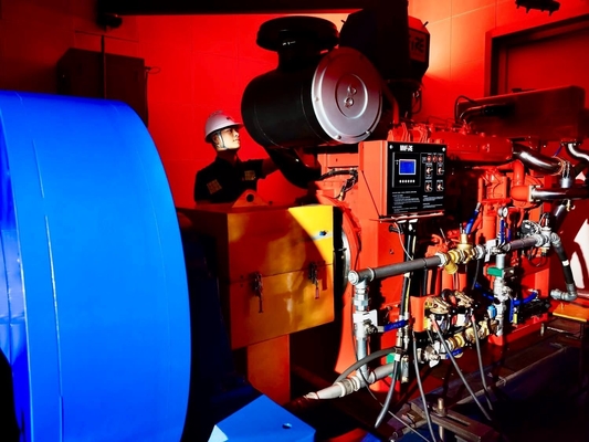 Potente motore diesel resistente pompa antincendio driver e serbatoio del carburante Capacità 50-550 galloni 1250GPM