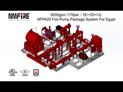 Sistema del pacchetto della pompa di estinzione di incendio di NMFIRE 3000gpm@170psi NFPA 20