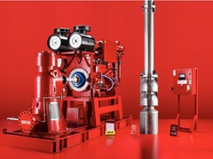 Motore centrifugabile a propulsione verticale pompa di fuoco di turbina Ductile Casing in ghisa