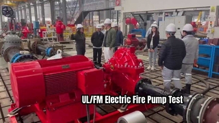 Test di fabbrica e funzionamento delle prestazioni delle pompe antincendio elettriche certificate UL/FM